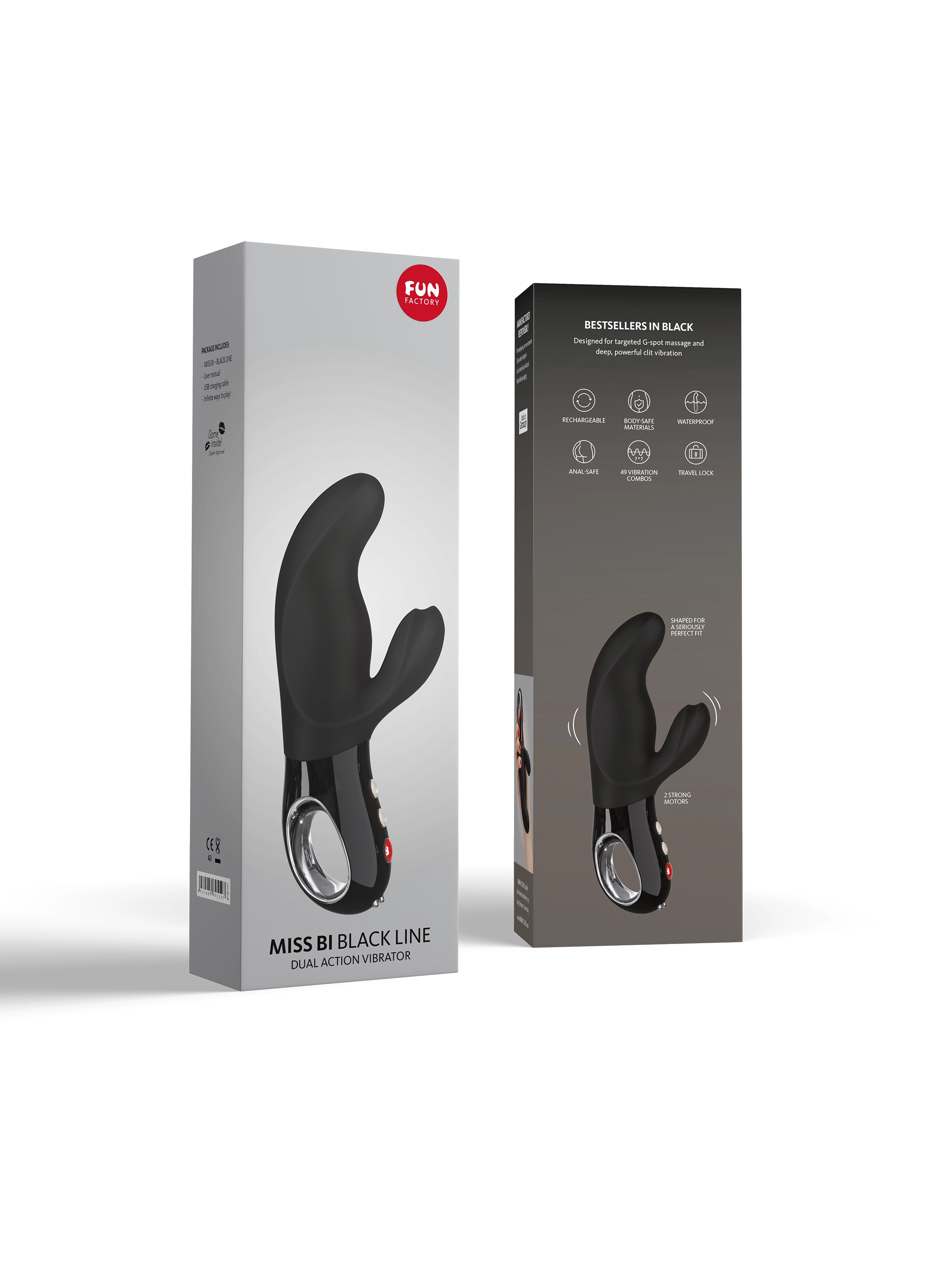 Fun Factory MISS BI Powerful G-Spot and P-Spot Vibrator with free toy bag!