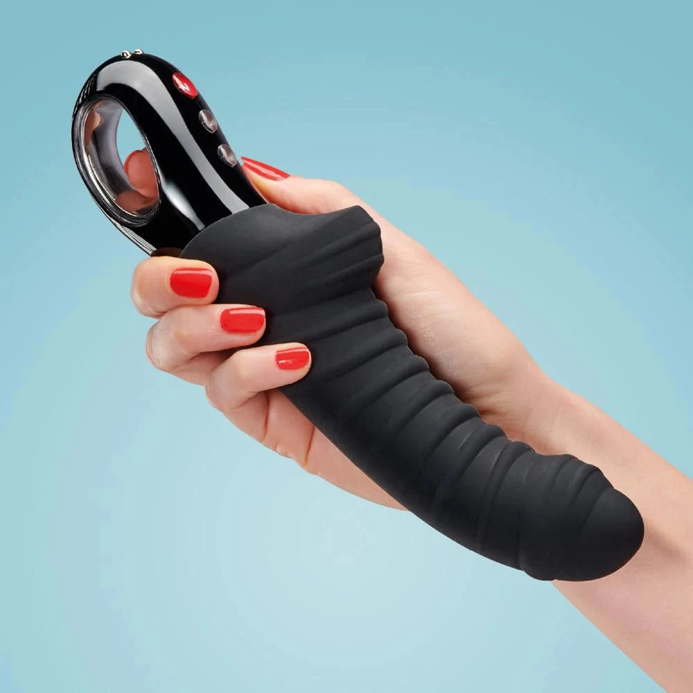 Fun Factory TIGER Ribbed G-Spot and P-Spot Vibrator with free toy bag!