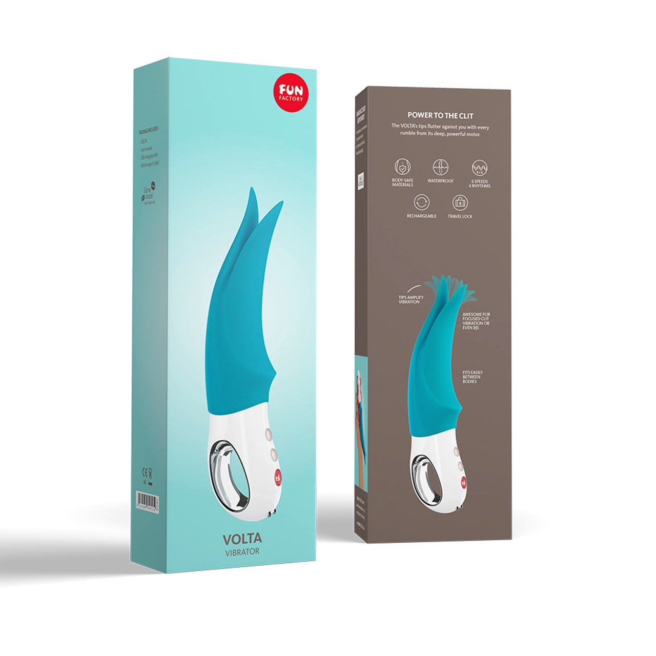 Fun Factory VOLTA Powerful Clitoral Vibrator with free toy bag!