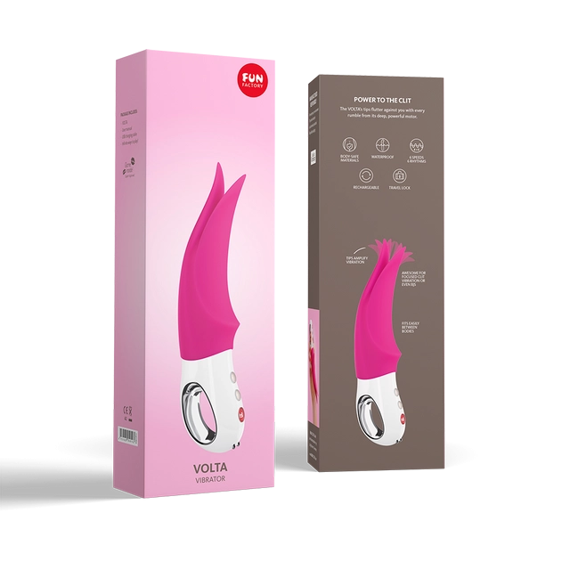 Fun Factory VOLTA Powerful Clitoral Vibrator with free toy bag!