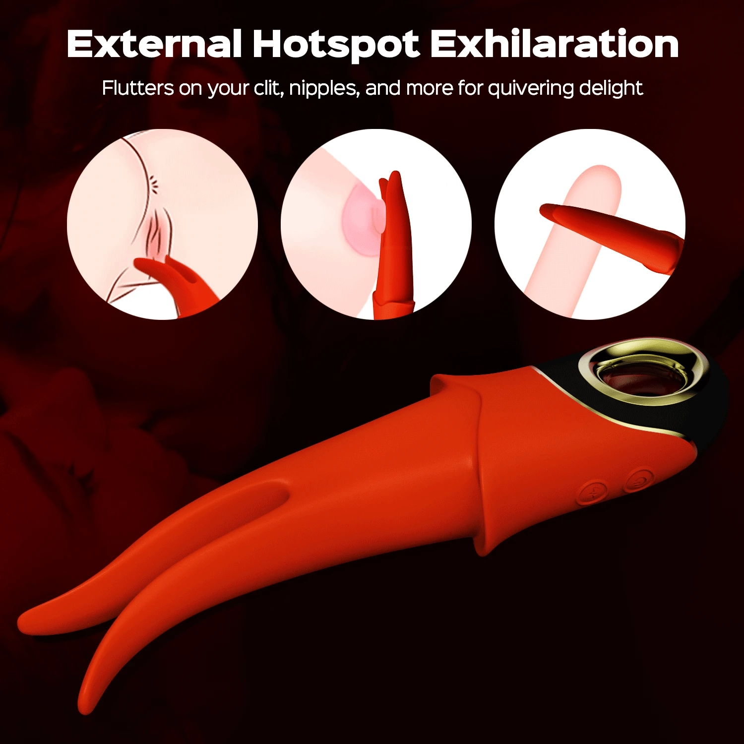 Gina - G-Spot & Clit Flickering Tongue Vibrator