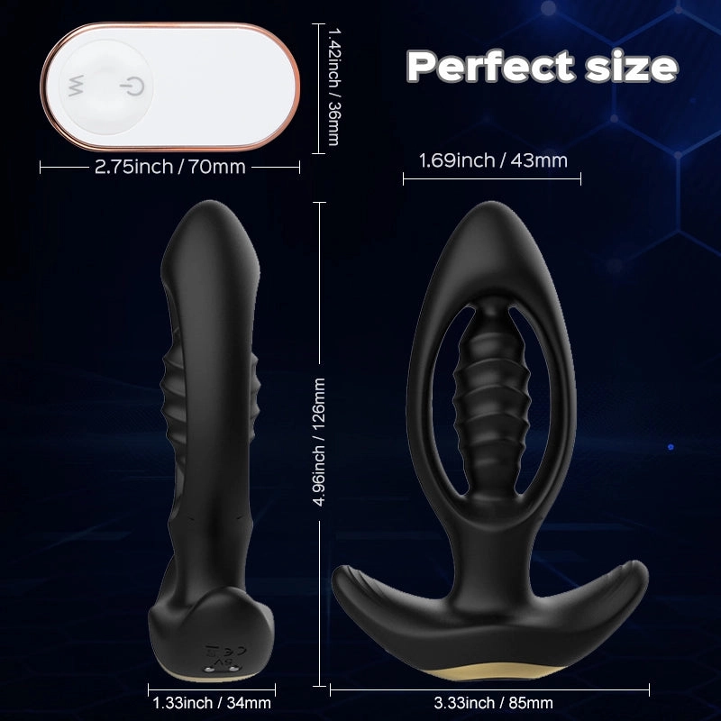 Habiki - Hollow Vibrating Butt Plug & Prostate Massager 