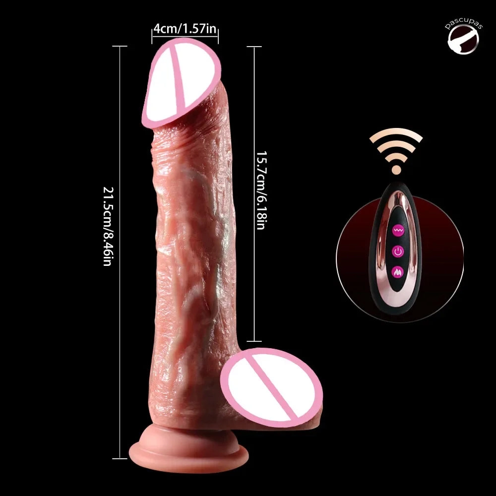Heated Dildo Remote Control with Suction Cup