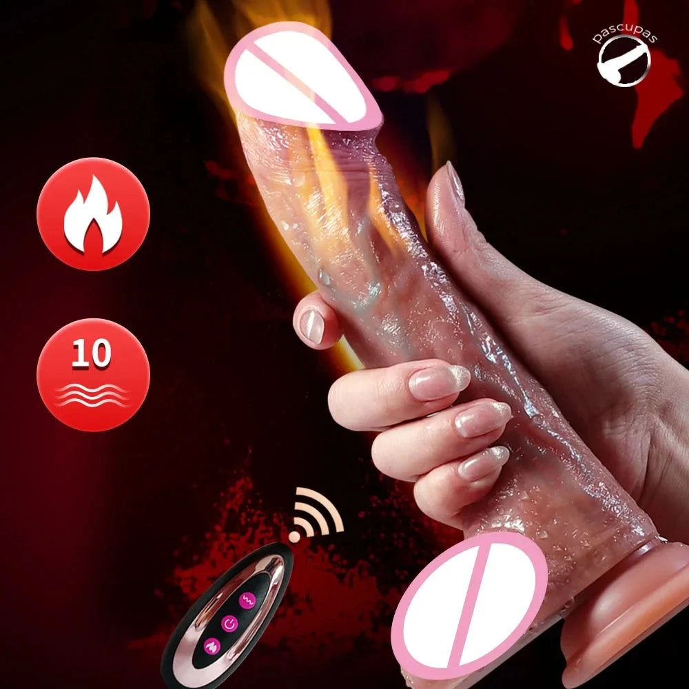 Heated Dildo Remote Control with Suction Cup