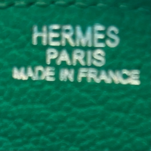 HERMES Evelyne Chevre Mysore Cactus Coin Pouch