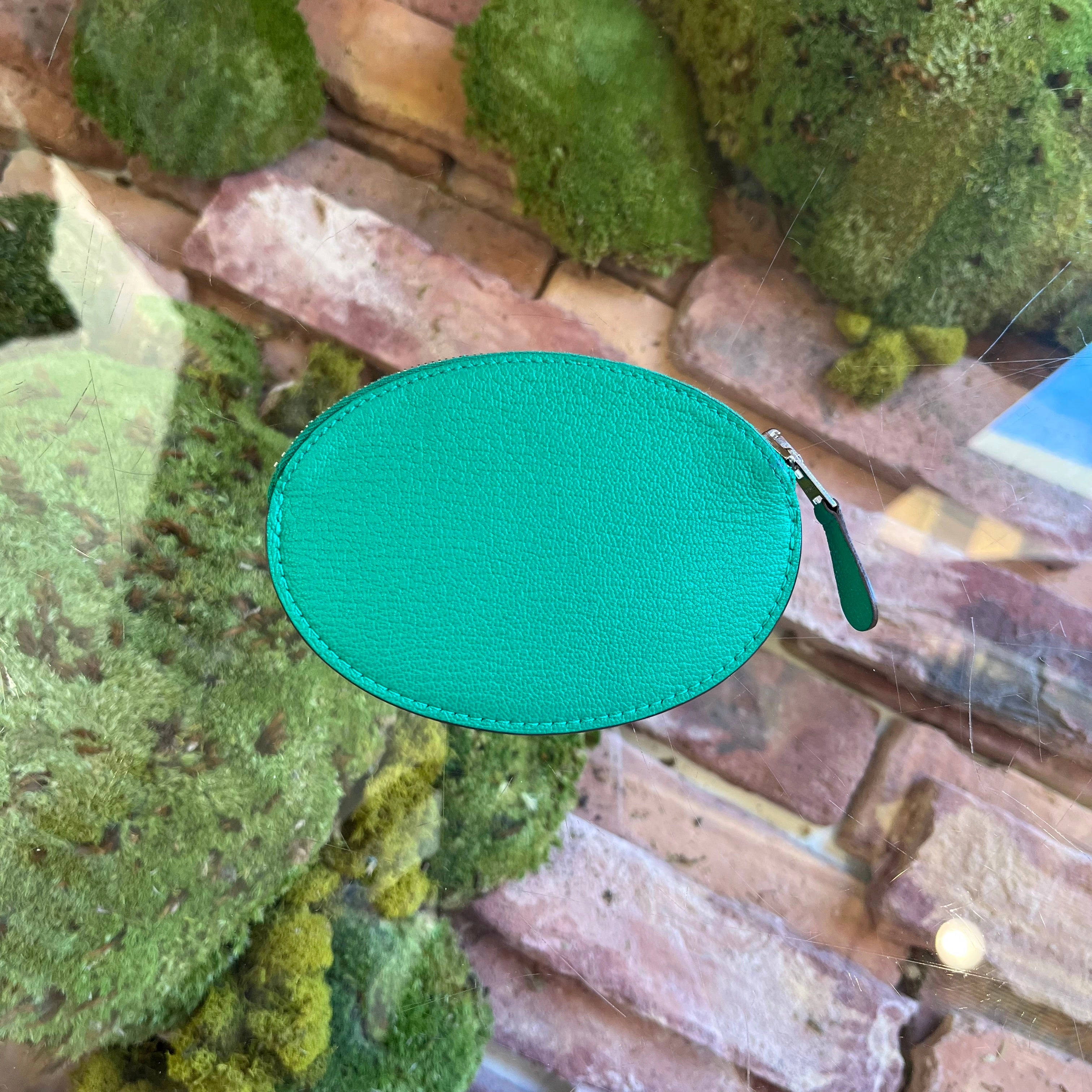HERMES Evelyne Chevre Mysore Cactus Coin Pouch