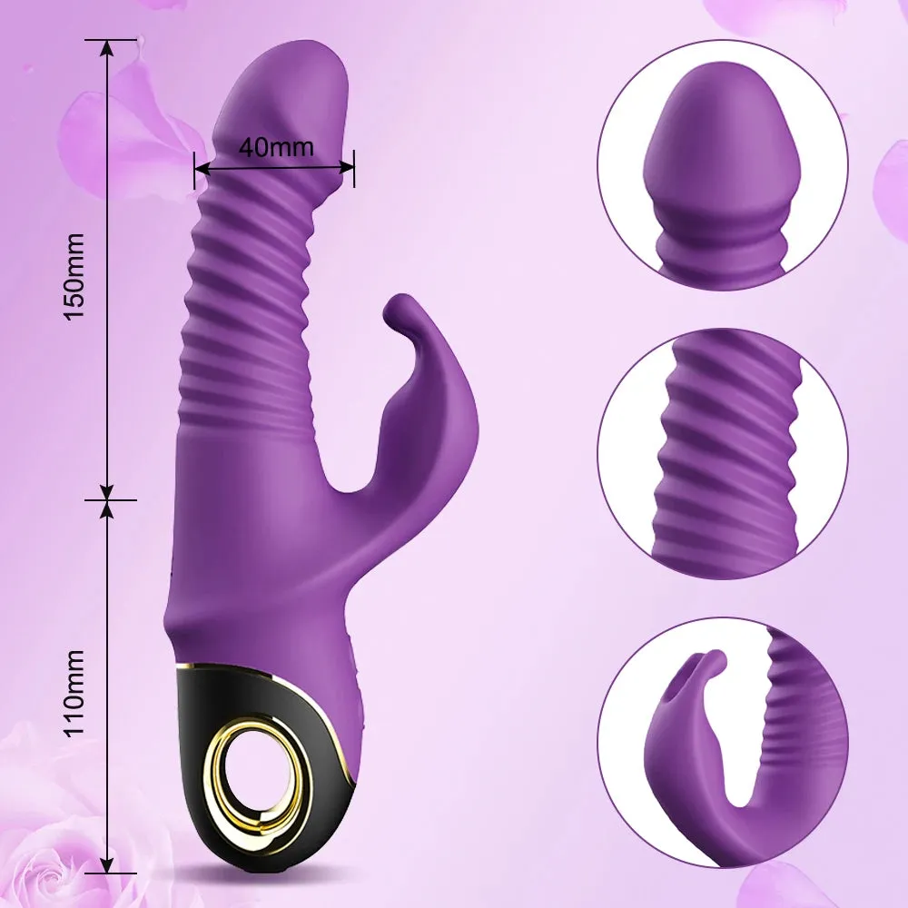Huge Rabbit Vibe Automatic Telescopic Thrusting Vibrator