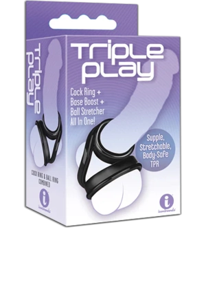 Icon Brands - Triple Play TPR Cock Ring