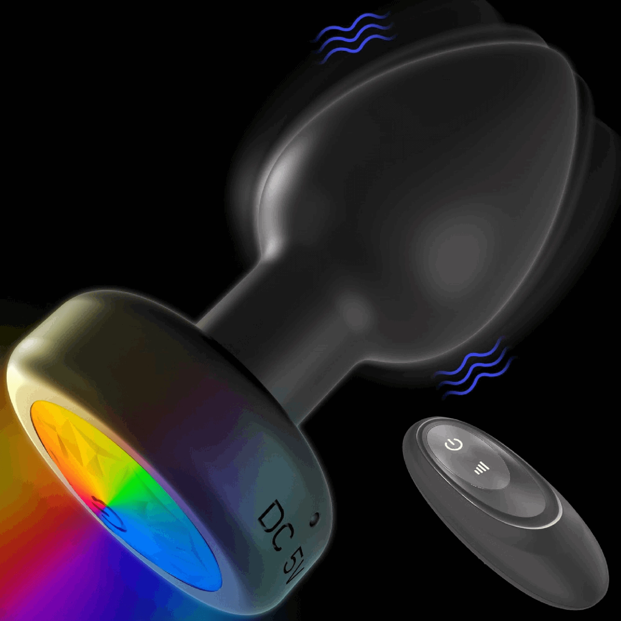 Illusion 3.54'' Butt Plug Anal Vibrator With 7 Powerful Vibration Modes - Laphwing