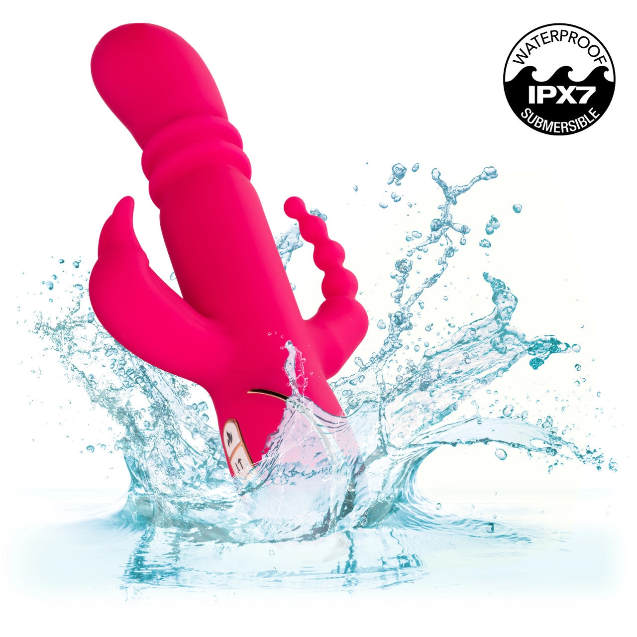 Jack Rabbit® Signature Heated Silicone Triple Fantasy Rabbit
