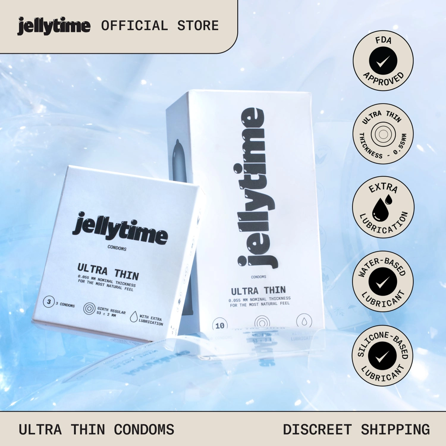 Jellytime Ultra Thin Condoms