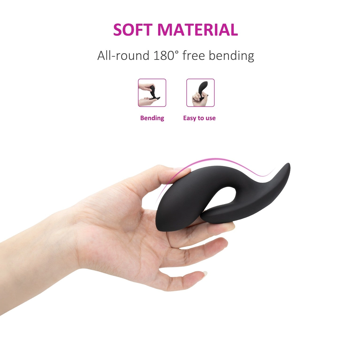 JP Premium Silicone Butt Anal Plug With Anal-Friendly Material - Laphwing