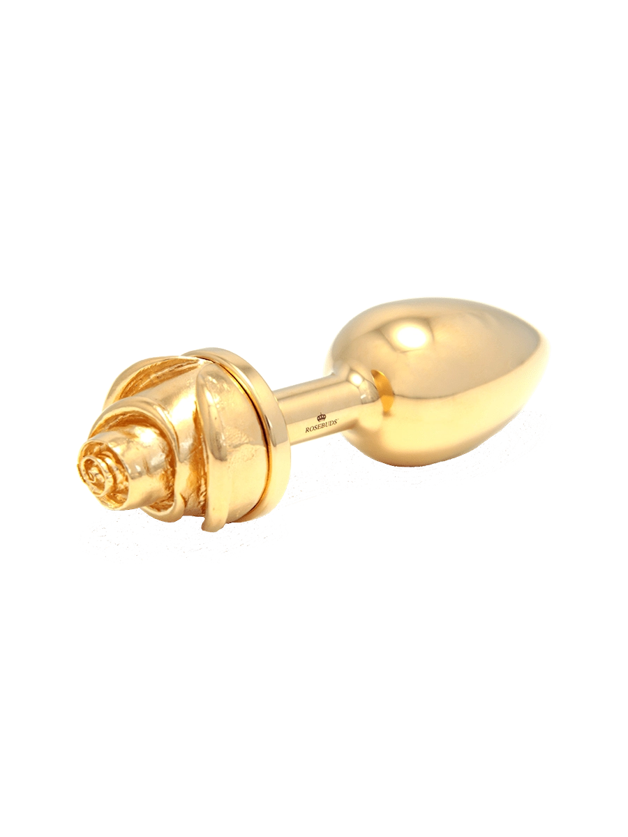 Julian Snelling Rosebud Gold Rose Anal Plug