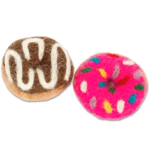 Karma Donut Felted Cat Toys