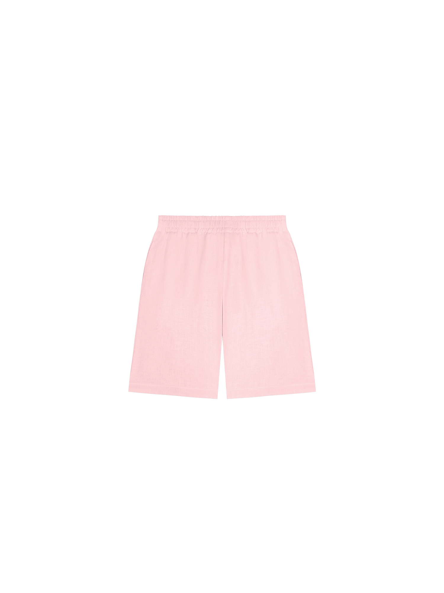 Kids' DNA Aloe Linen Long Shorts—magnolia pink