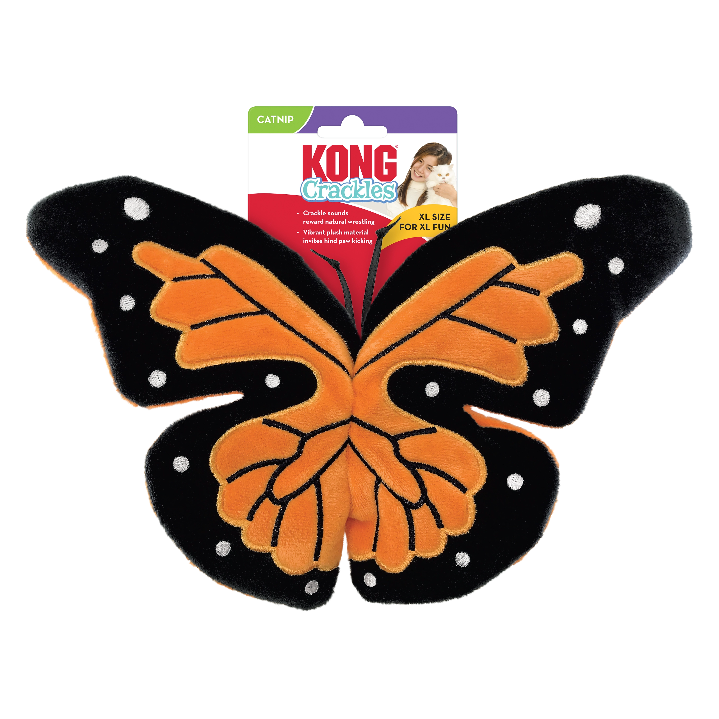 KONG Crackles Flutterz Cat Toy