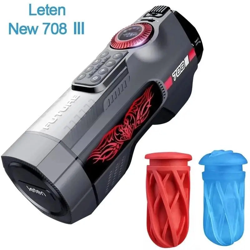 Leten 708 III Electric Male Masturbator Automatic Piston Heating Oral Sucking Blowjob Sex Toy for Men