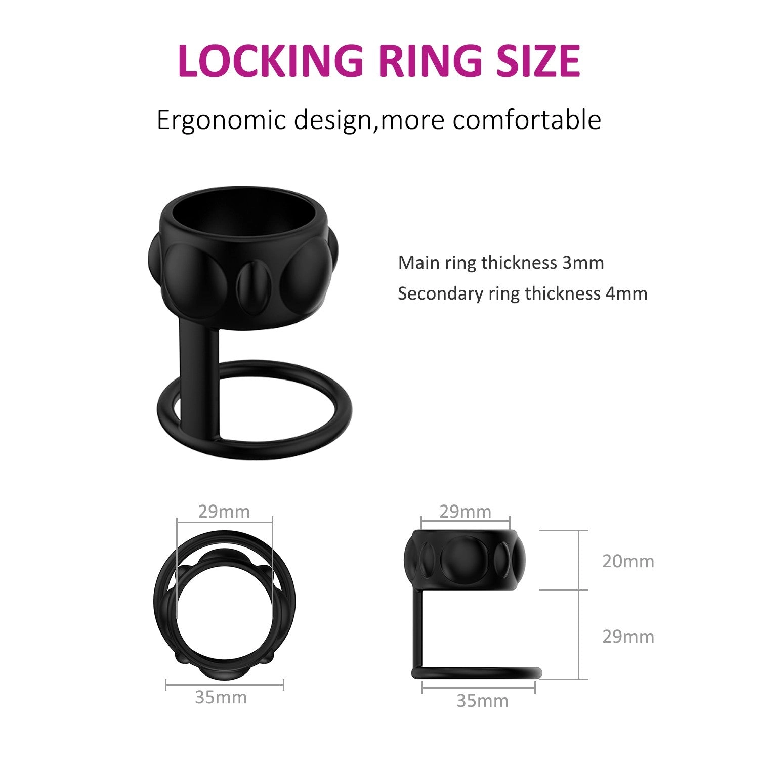Lordeing Platinum Silicone Penis Ring Making More Intense Stimulation - Laphwing