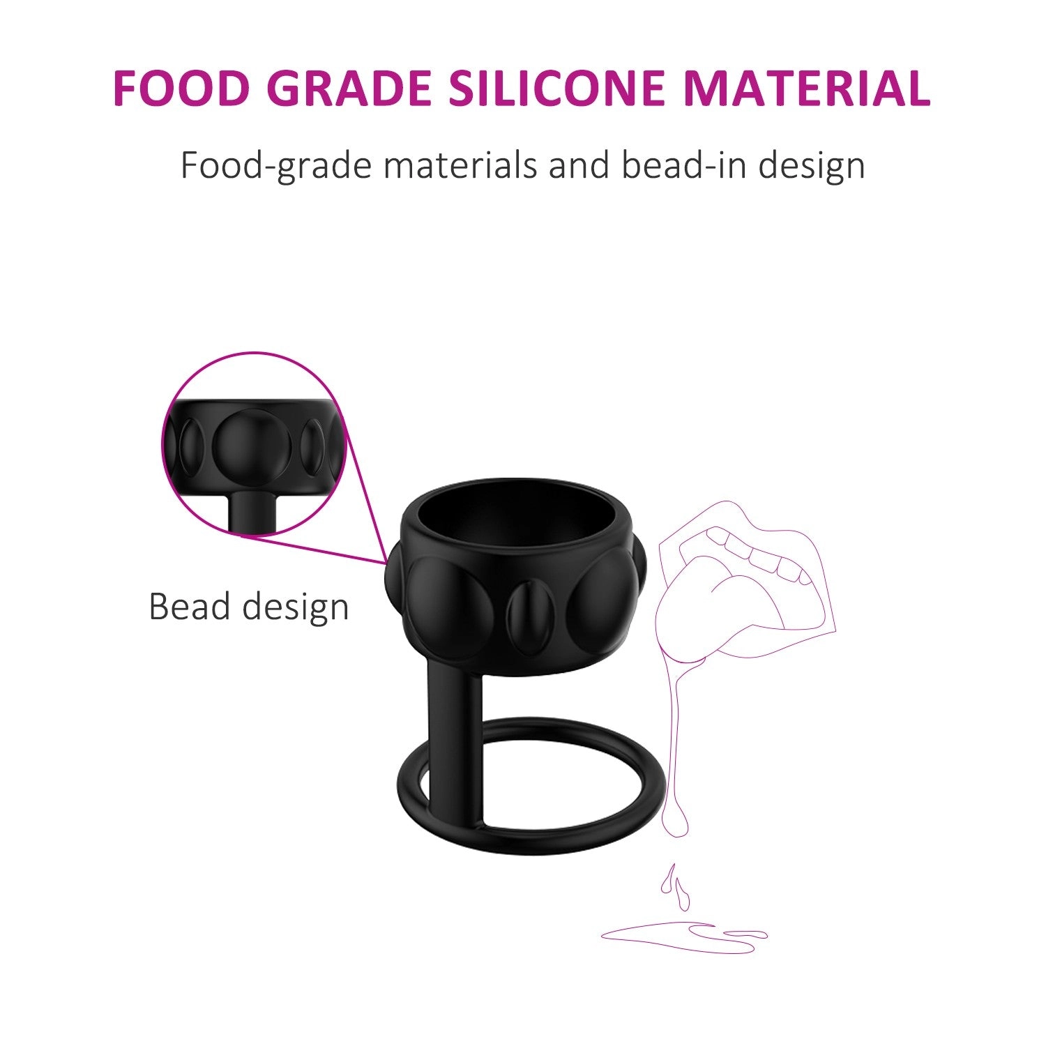 Lordeing Platinum Silicone Penis Ring Making More Intense Stimulation - Laphwing