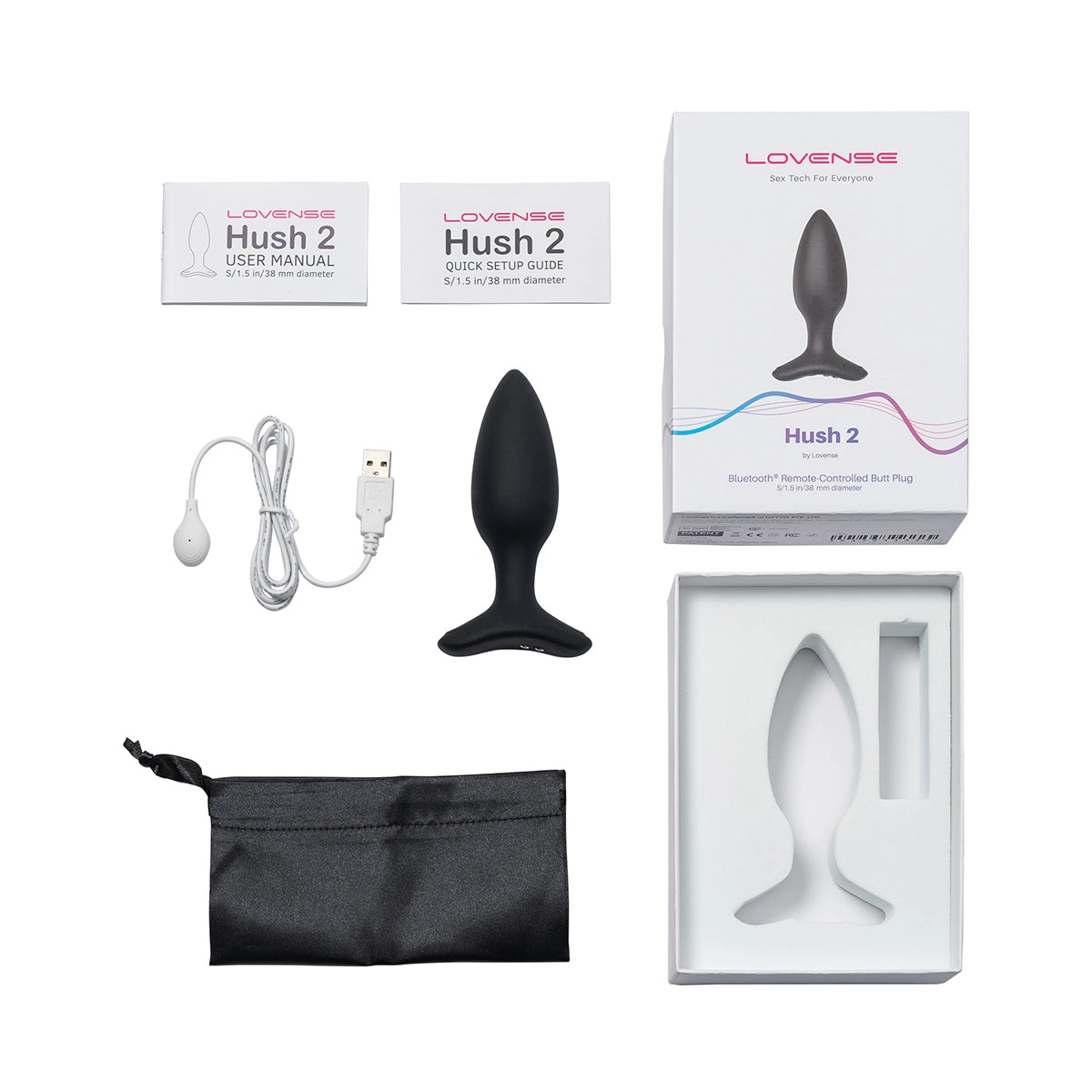 Lovense Hush 2 Vibrating Bluetooth Butt Plug