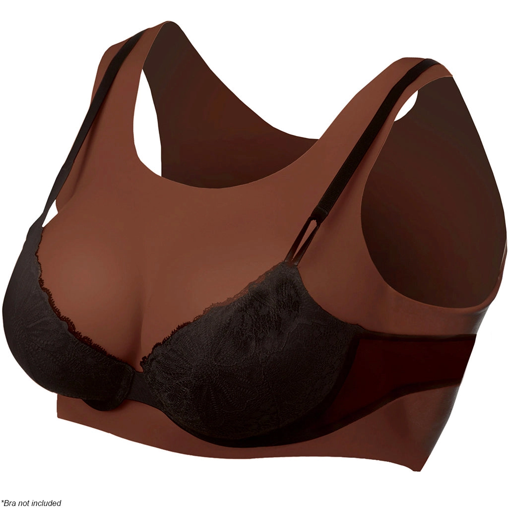 Master Series Perky Pair D-Cup Silicone Breasts in Dark