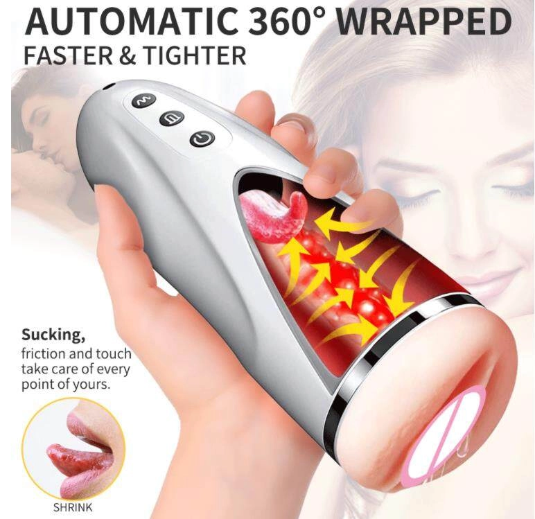 Mouth Pocket Pussy Masturbation Cup Realistic Tongue Vagina Blowjob Stroker for Men