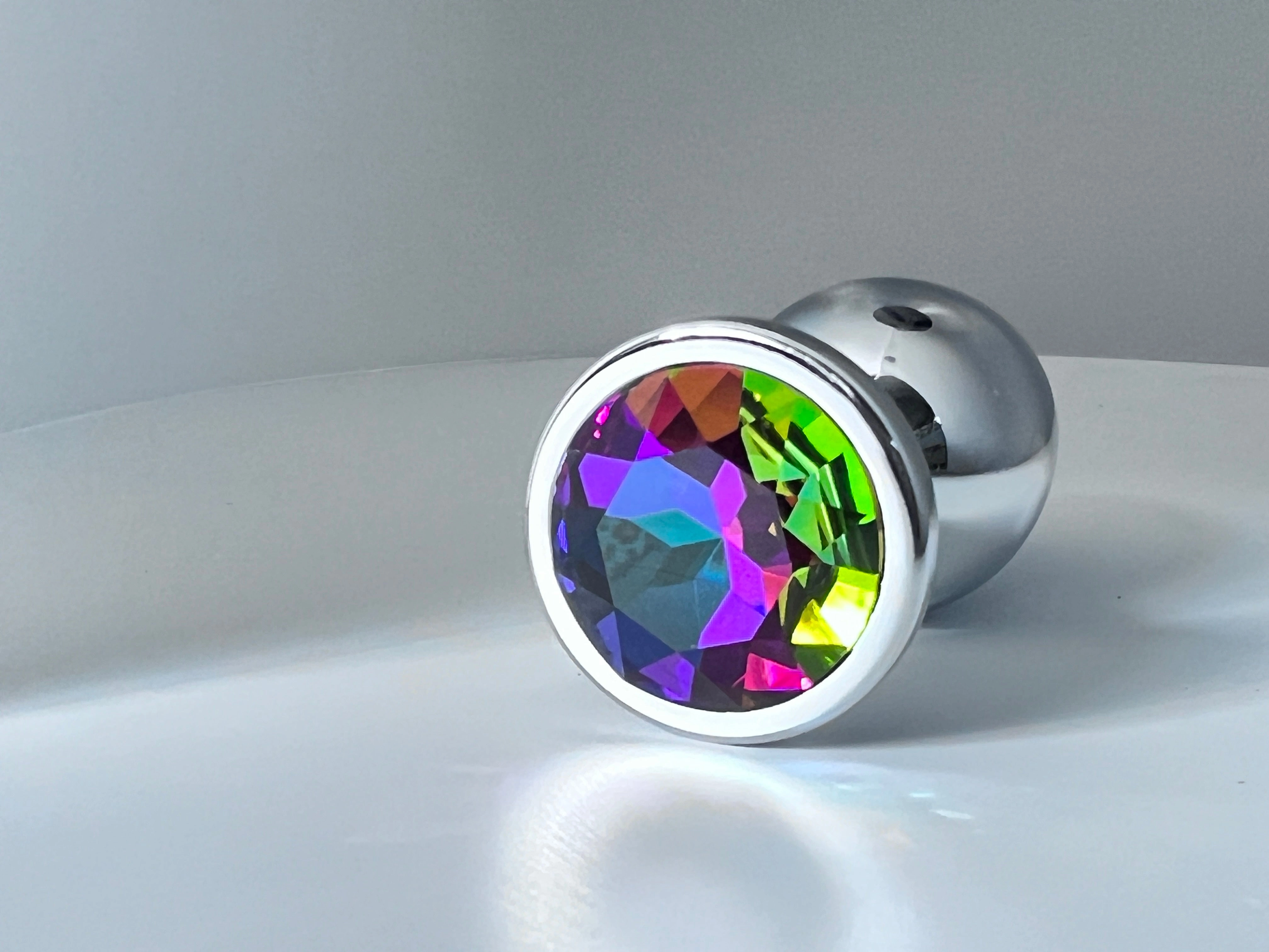 Multicolor Glass Jewelry Butt plug