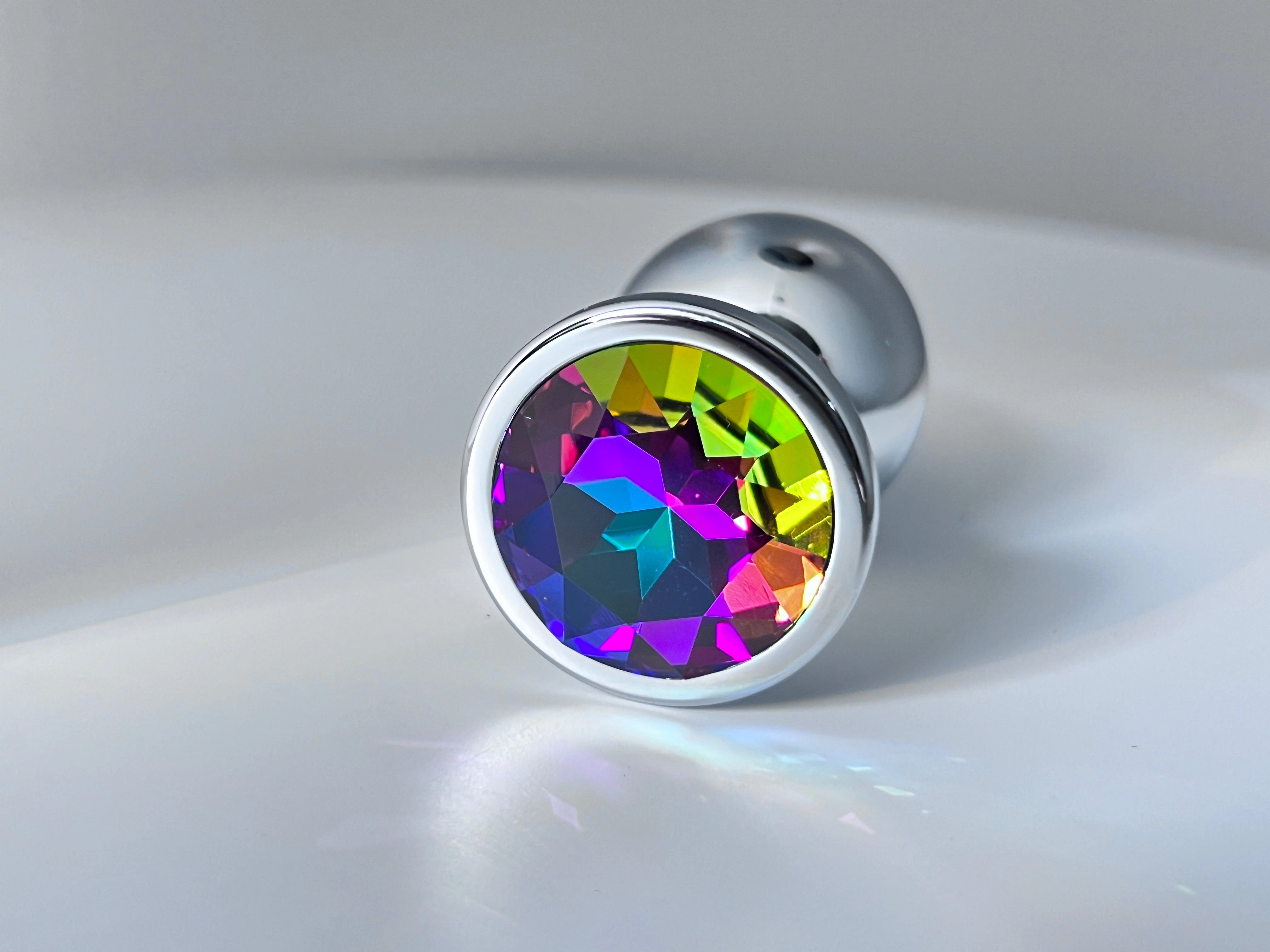 Multicolor Glass Jewelry Butt plug