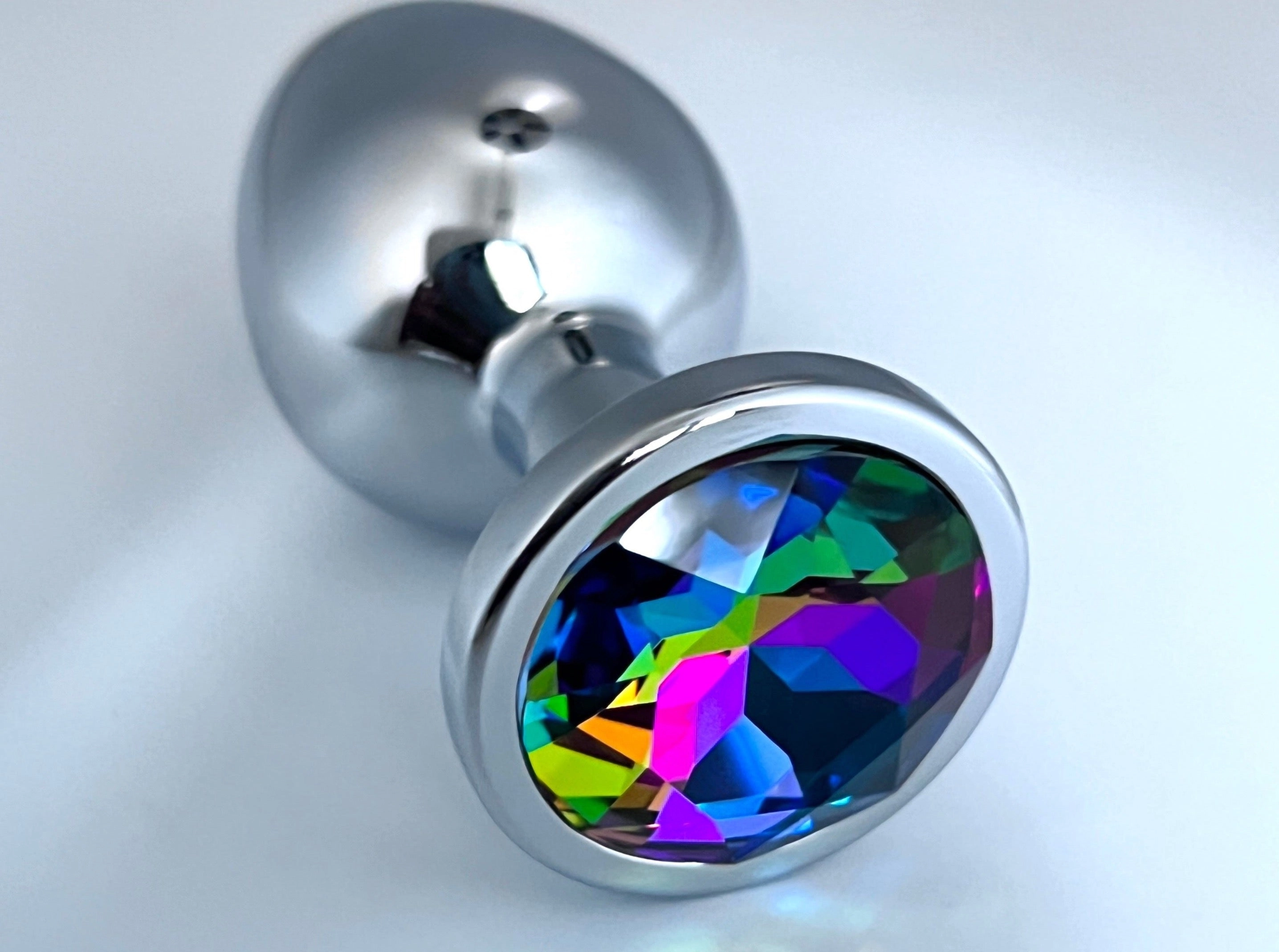 Multicolor Glass Jewelry Butt plug