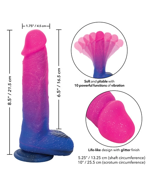 Naughty Bits Ombre Hombre Xl 8.5 Inch Vibrating Dildo