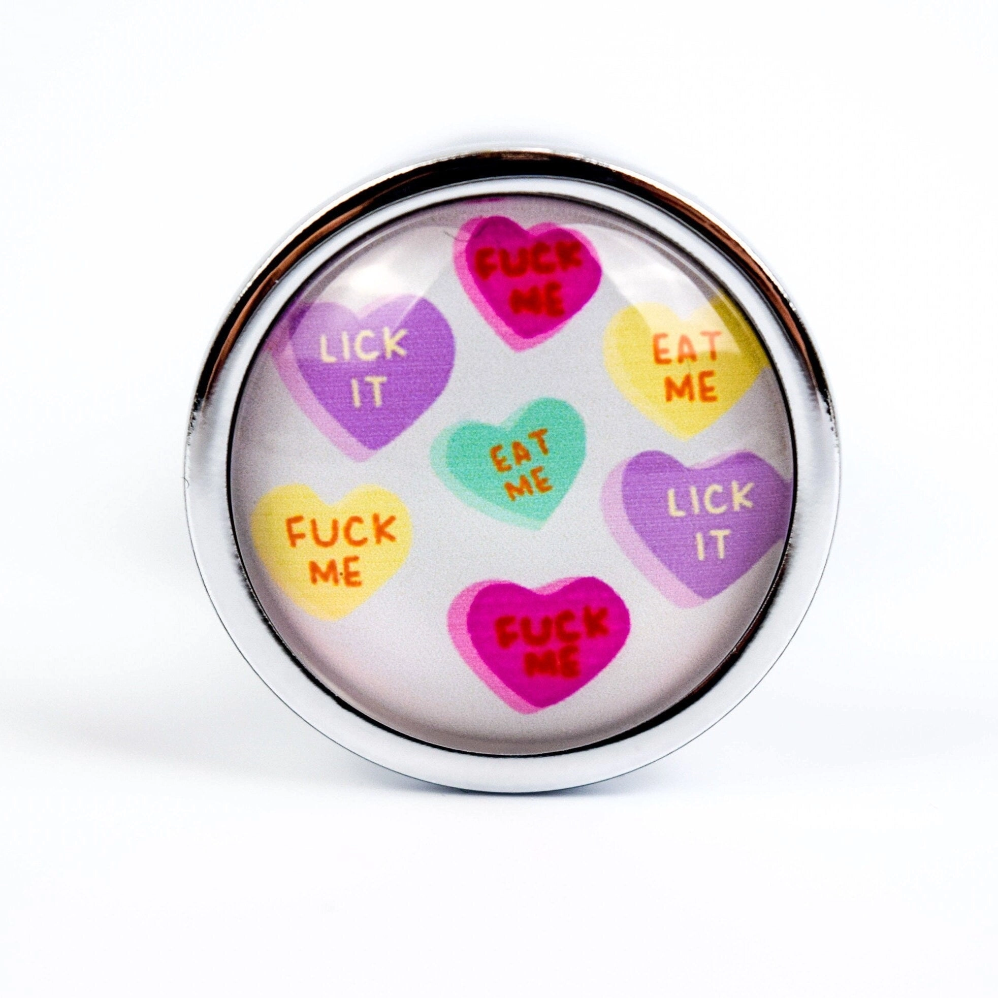 Naughty Conversation Hearts Butt Plug