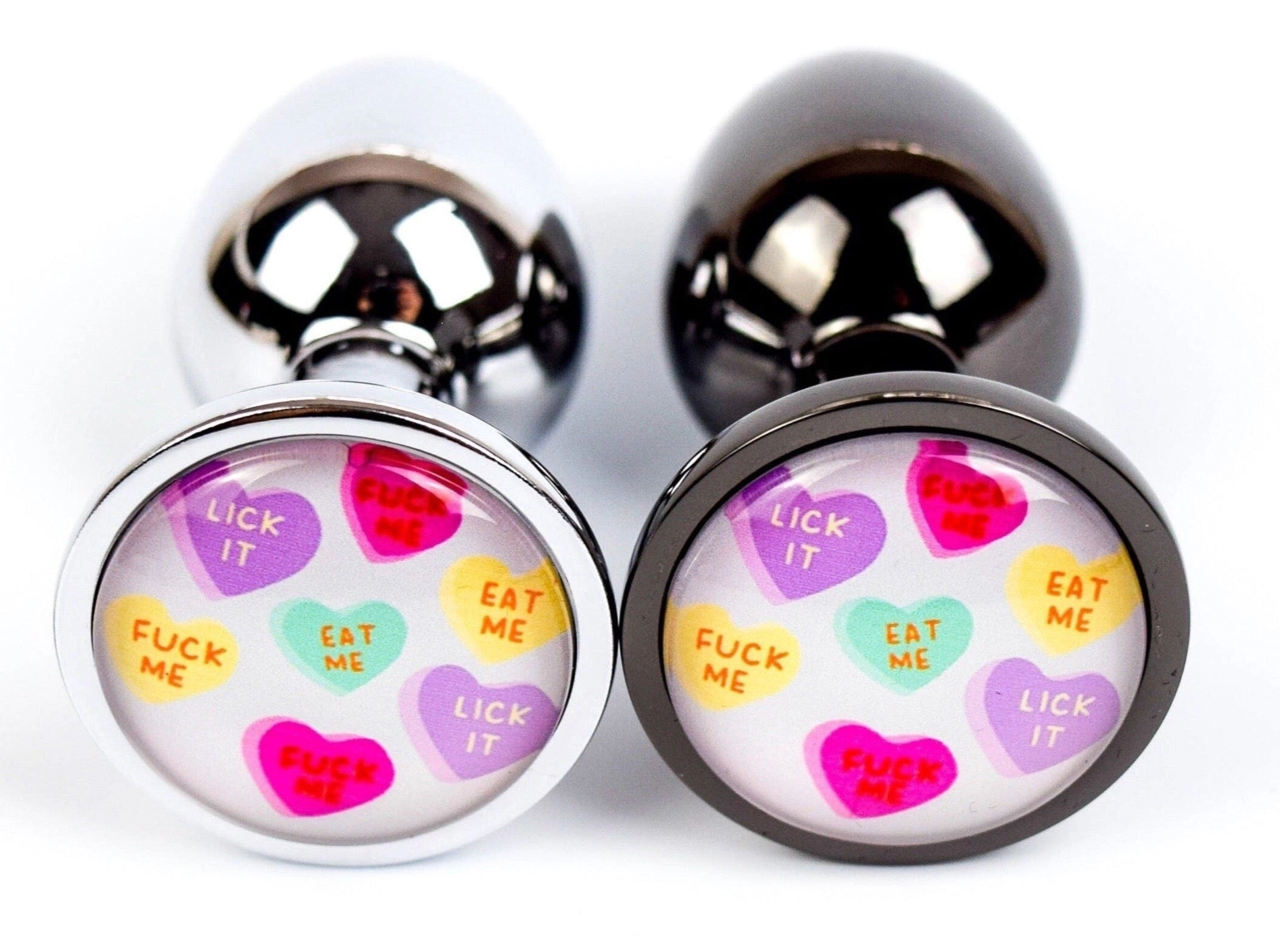 Naughty Conversation Hearts Butt Plug