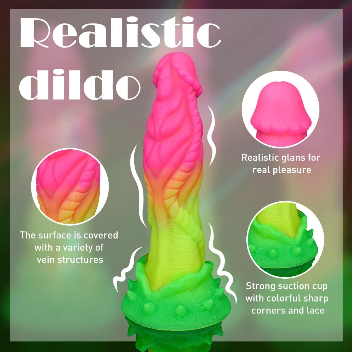 Nightdemon 9.1“ Huge Luminous Dildo With Realistic Glans - Laphwing