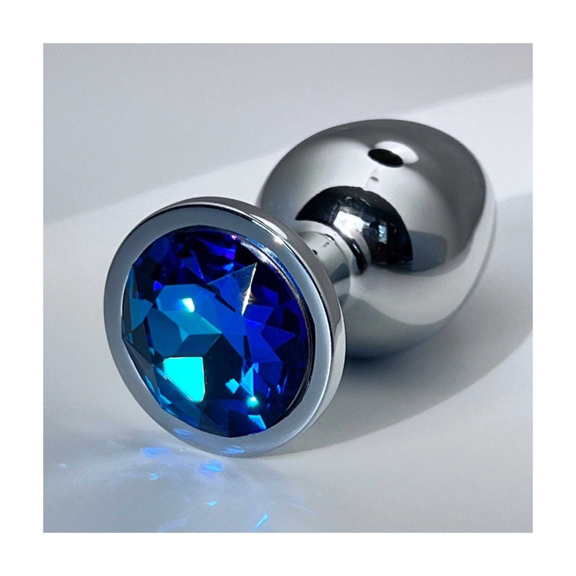 Ocean Waves Glass Gemstone Butt plug