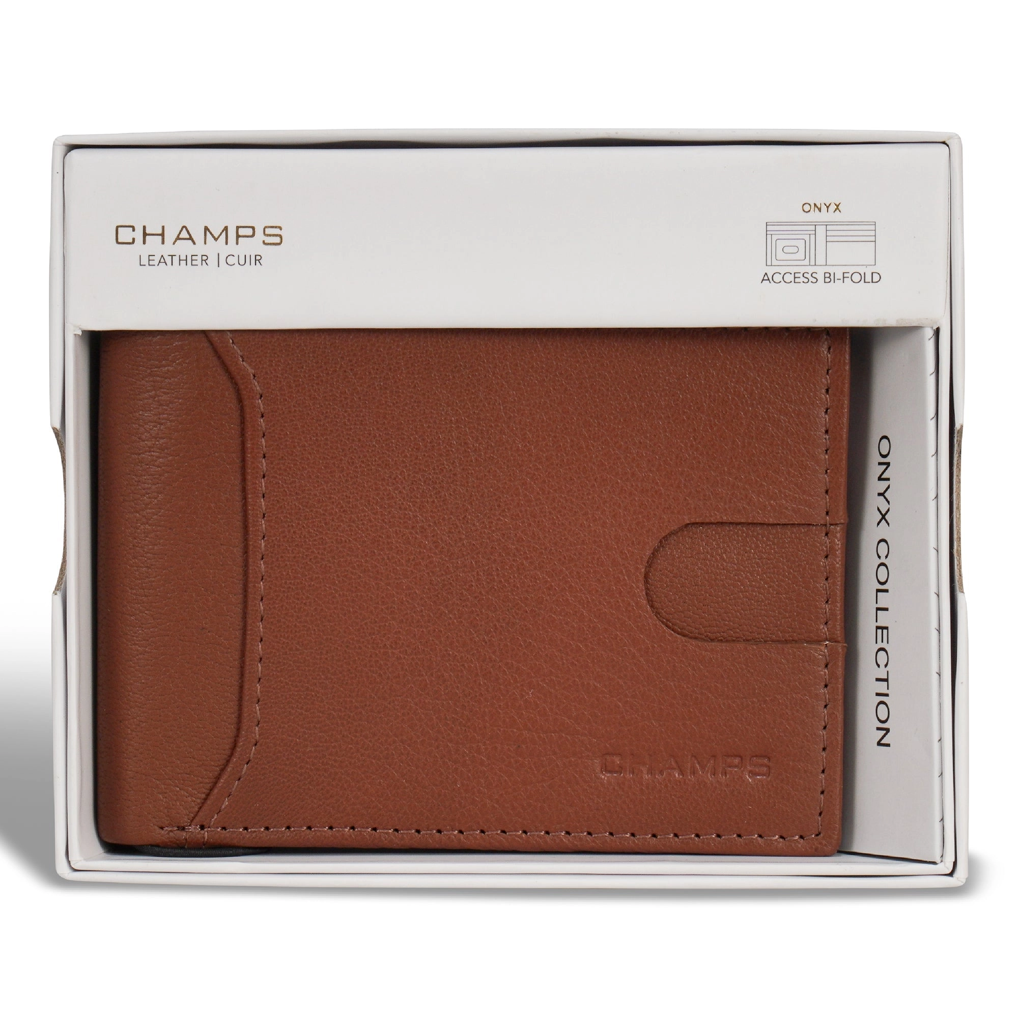 Onyx / Leather Access Bi-Fold Wallet *Drop Ship*