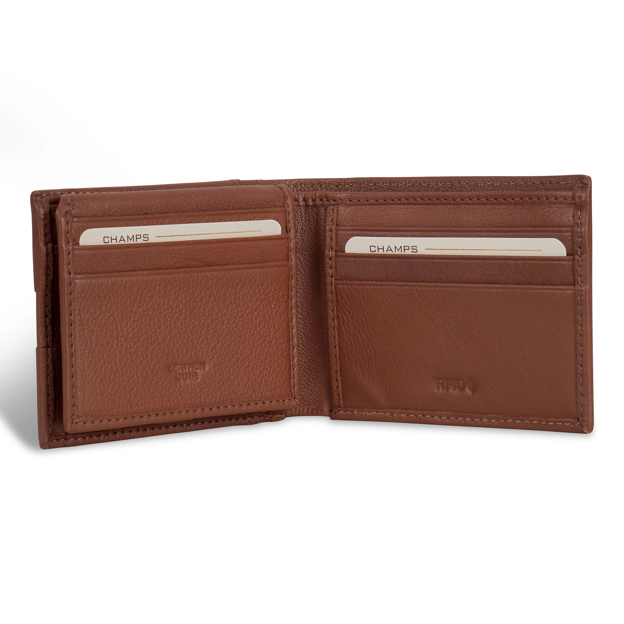 Onyx / Leather Access Top Wing Wallet *Drop Ship*