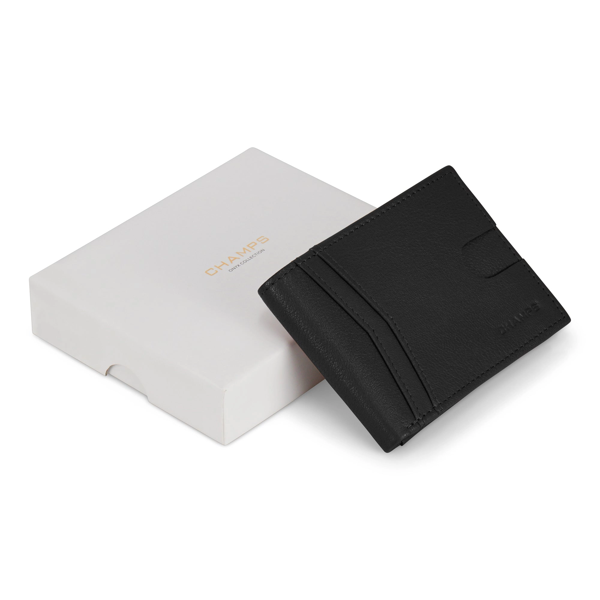 Onyx / Leather Access Top Wing Wallet *Drop Ship*