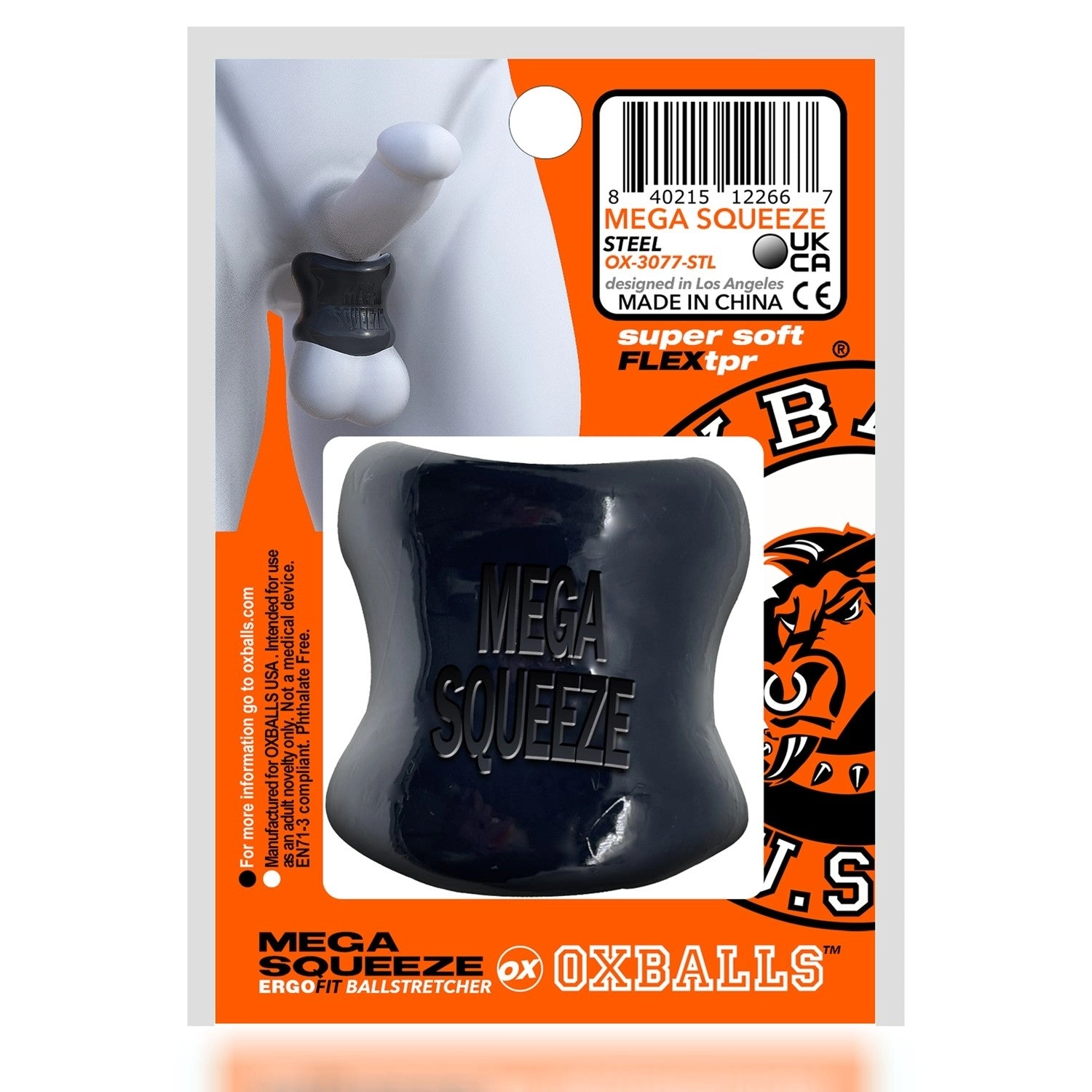 Oxballs Mega Squeeze Ball Stretcher - Black