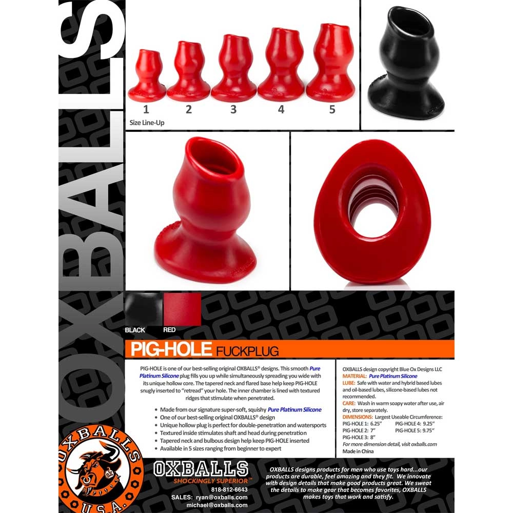 Oxballs Pig Hole 3 - Black