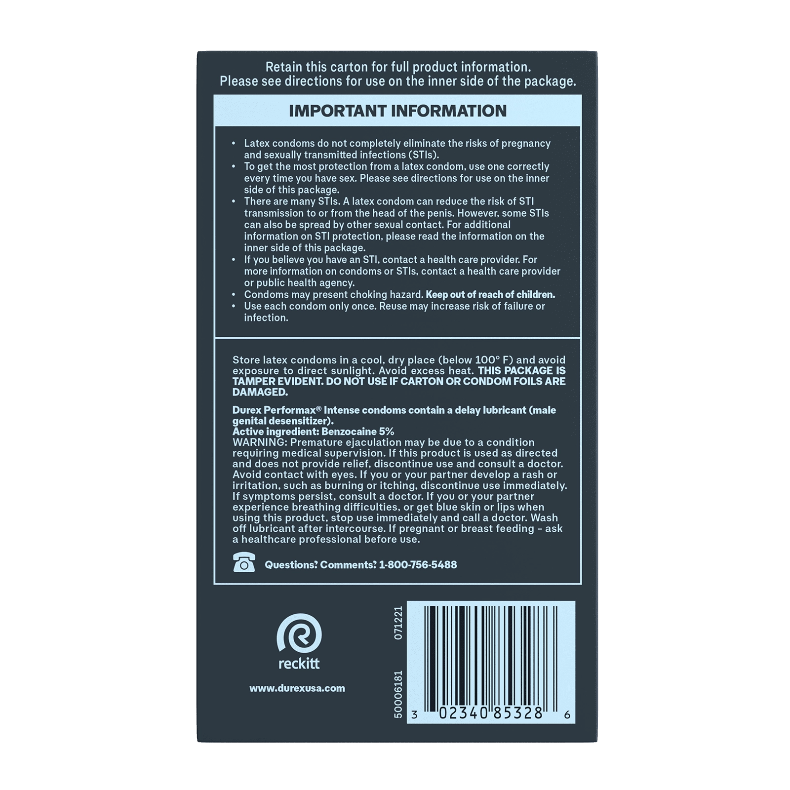 Performax Intense Regular Fit Condoms