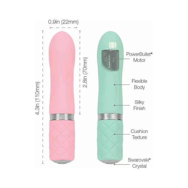 Pillow Talk FLIRTY Swarovski Crystal Mini Bullet Vibrator