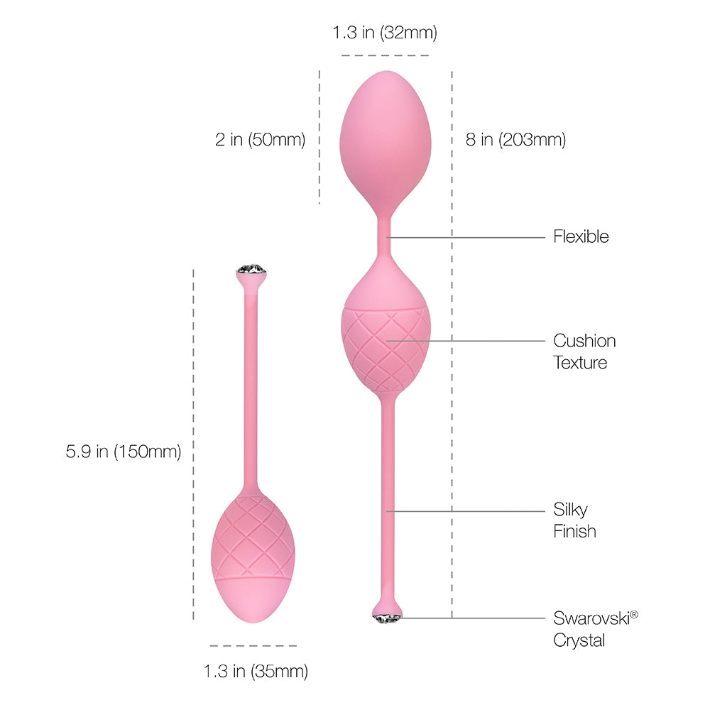 Pillow Talk FRISKY Kegel Pleasure Balls with Swarovski Crystal