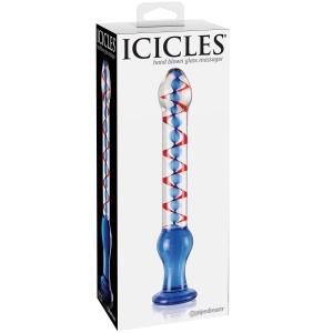 Pipedream - Icicles No.22 - Red & Blue Swirl 8.75