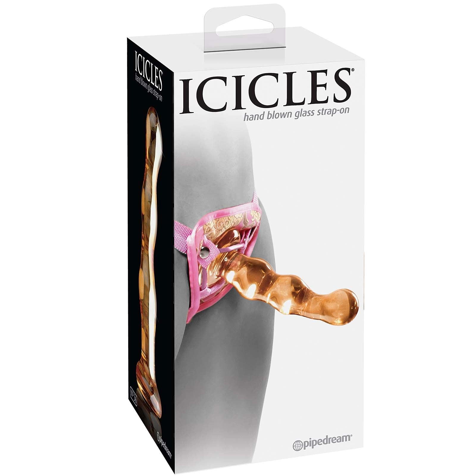 Pipedream - Icicles No.36 - Glass Massager with Strap-On - Yellow 7