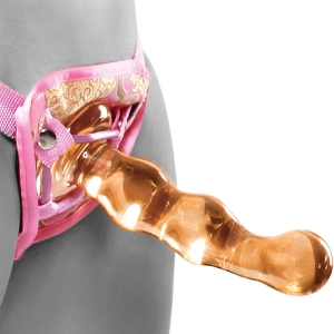 Pipedream - Icicles No.36 - Glass Massager with Strap-On - Yellow 7