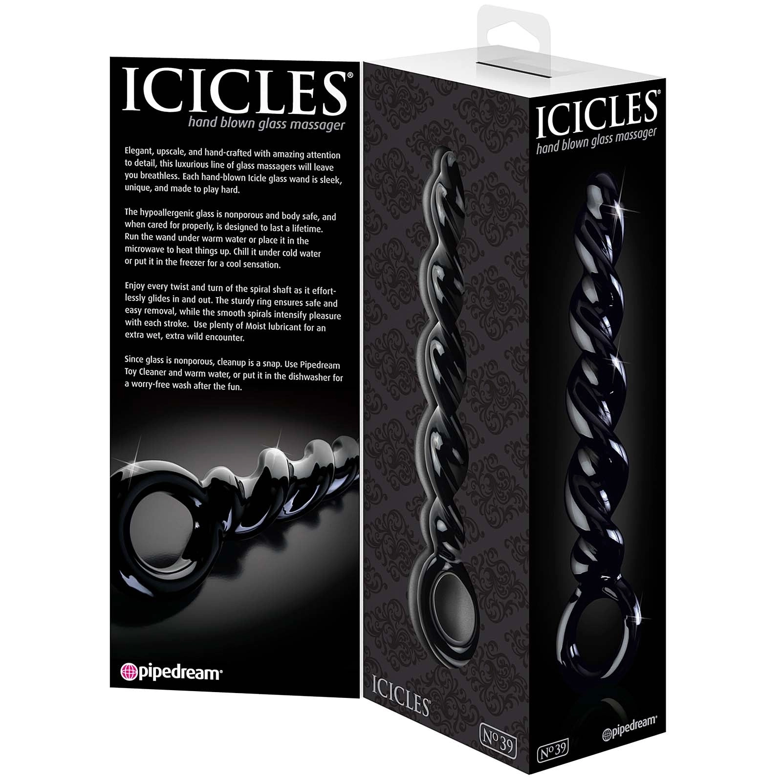 Pipedream - Icicles No.39 - Black 9