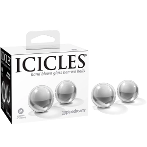 Pipedream - Icicles No.42-Ben Wa Balls - Clear Medium 1.2