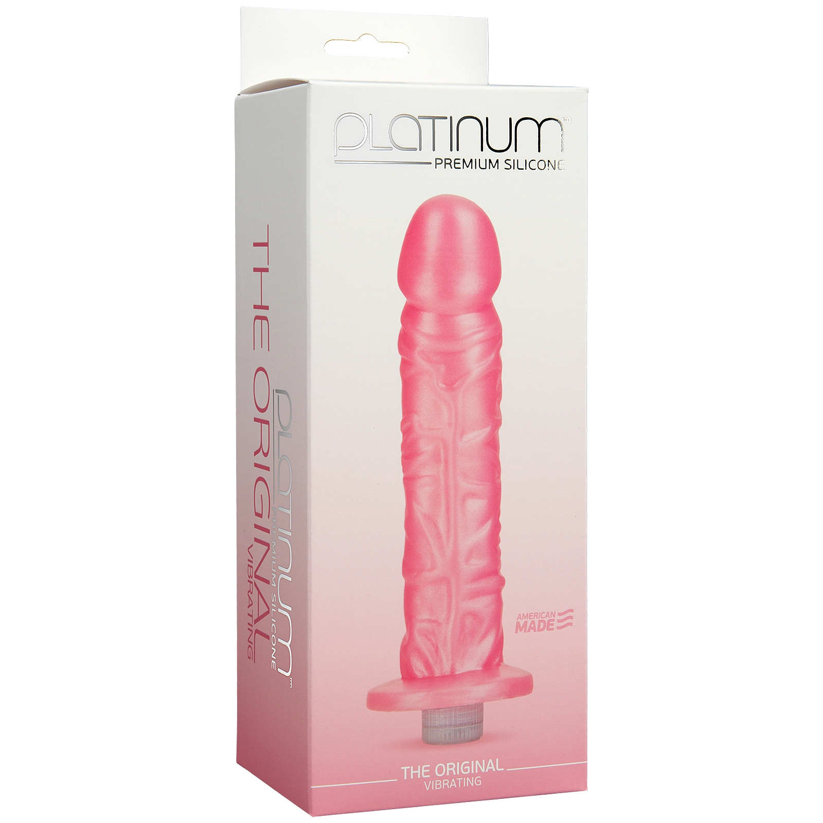 Platinum Premium Silicone - The Original 8 (VIBRATING) - Pink