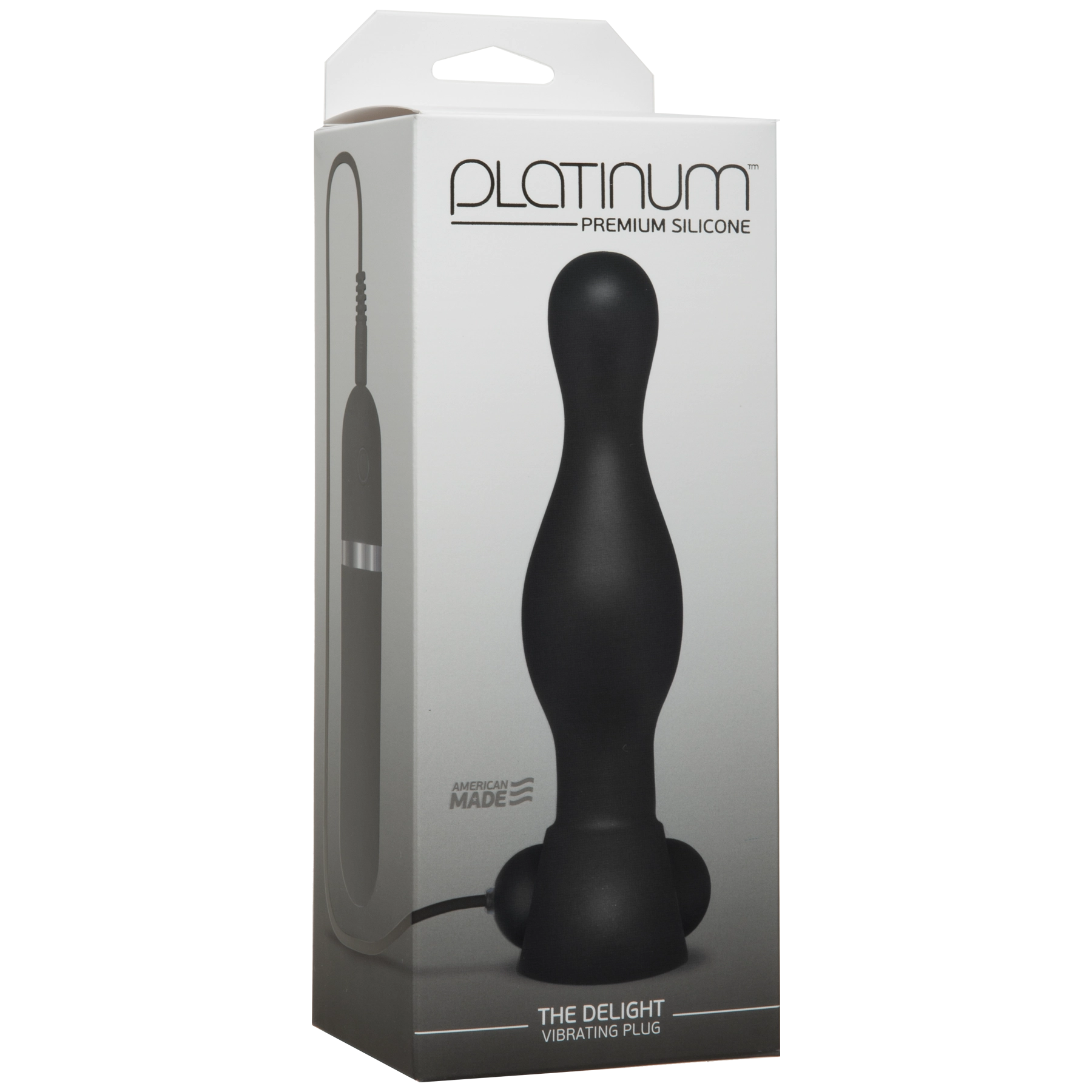 Platinum – The Delight Vibrating Plug – Black