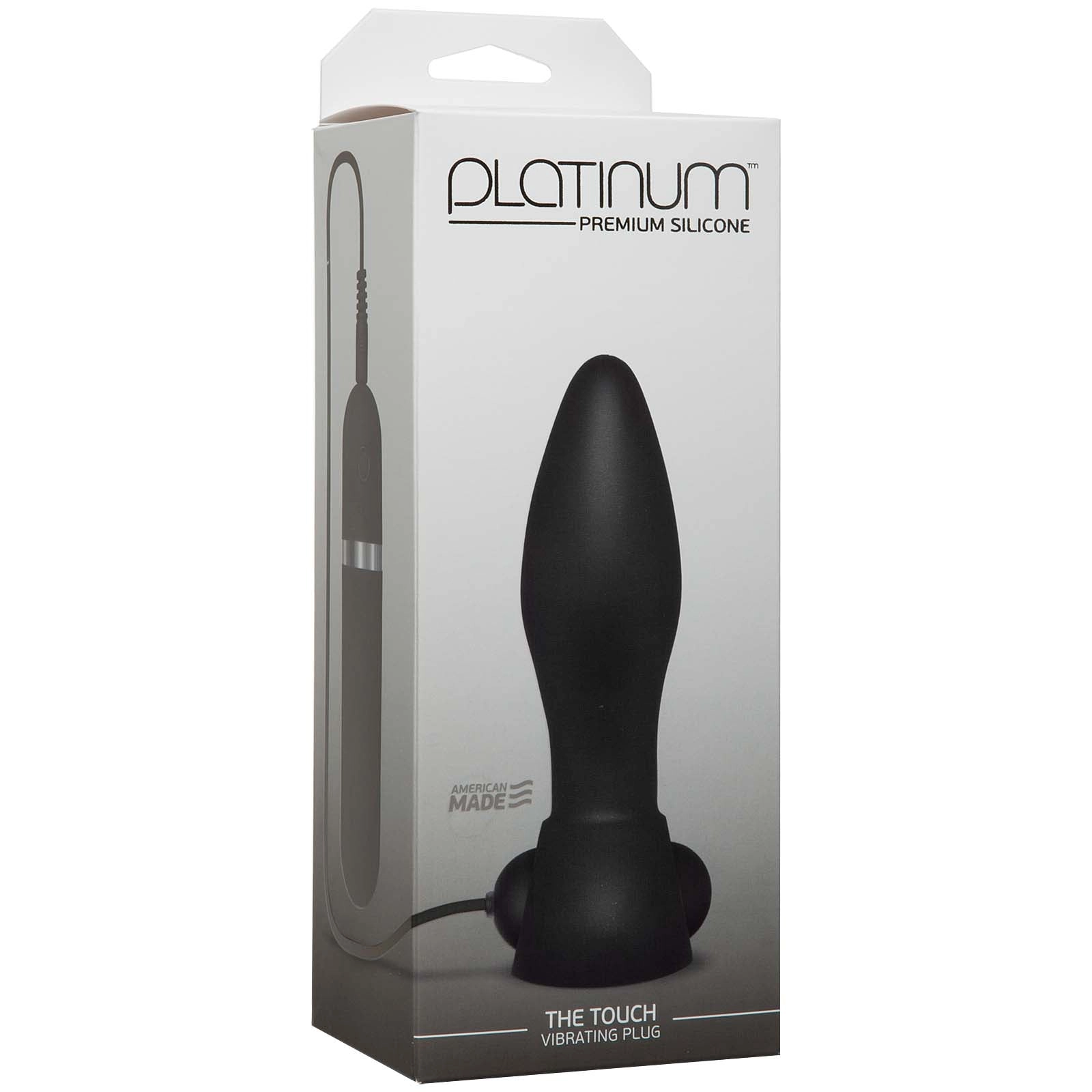 Platinum The Touch Vibrating Plug – Black